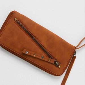 FREE PEOPLE Distressed Vegan Wallet